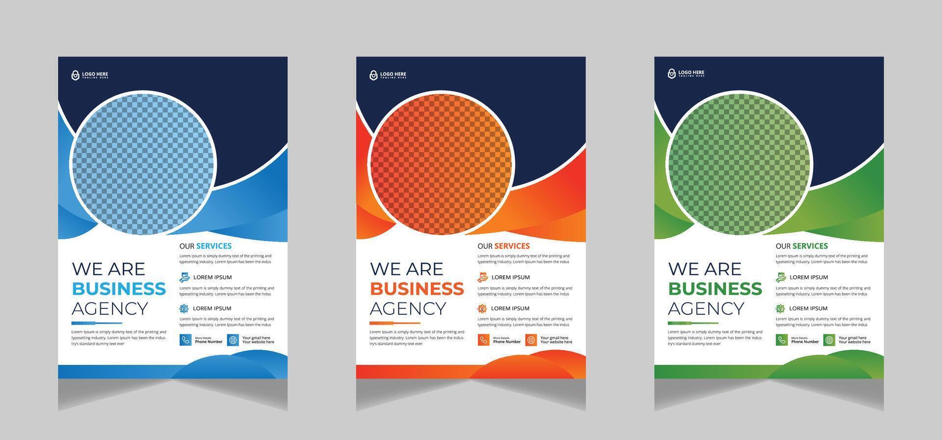 Business Flyer Design Creative work vector