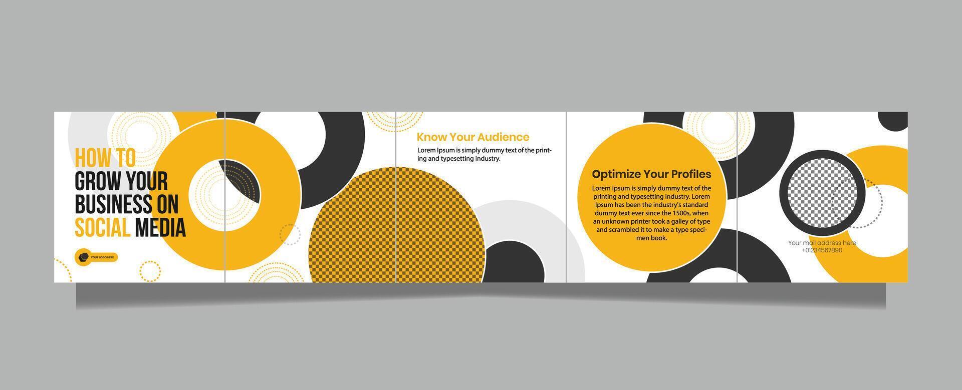 Business Agency Carousel Template Social Media Post vector