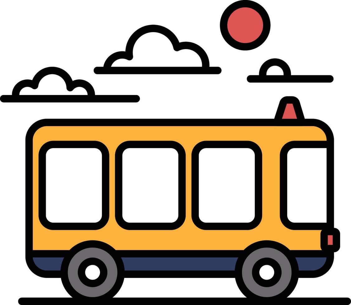 A black and white bus is driving down a road vector