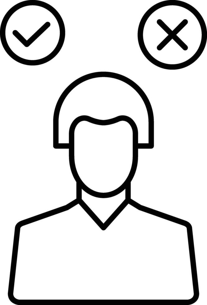 Decision Making Icon Design For Personal and Commerial Use vector