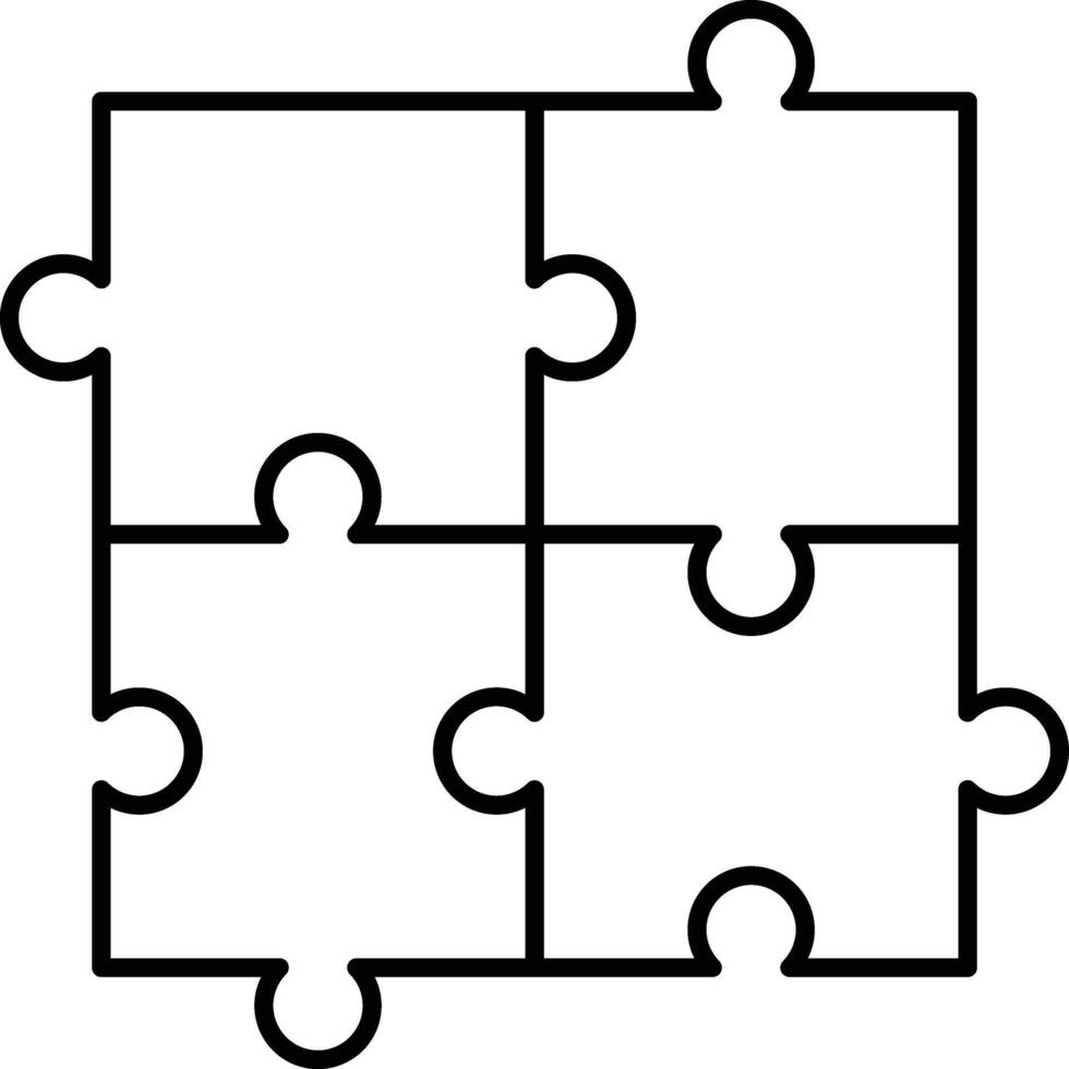 Puzzle Icon Design For Personal and Commerial Use vector
