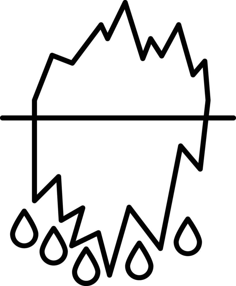 Iceberg Icon Design For Personal and Commerial Use vector