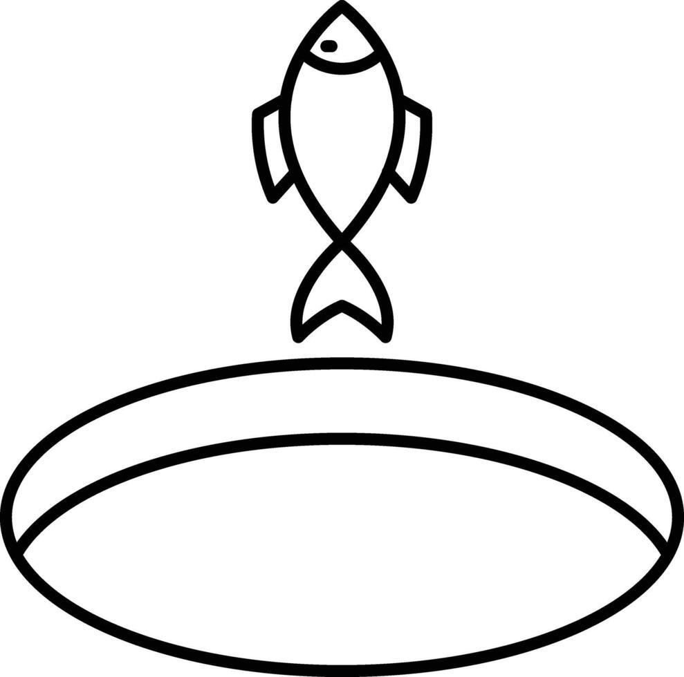 Ice Fishing Icon Design For Personal and Commerial Use vector