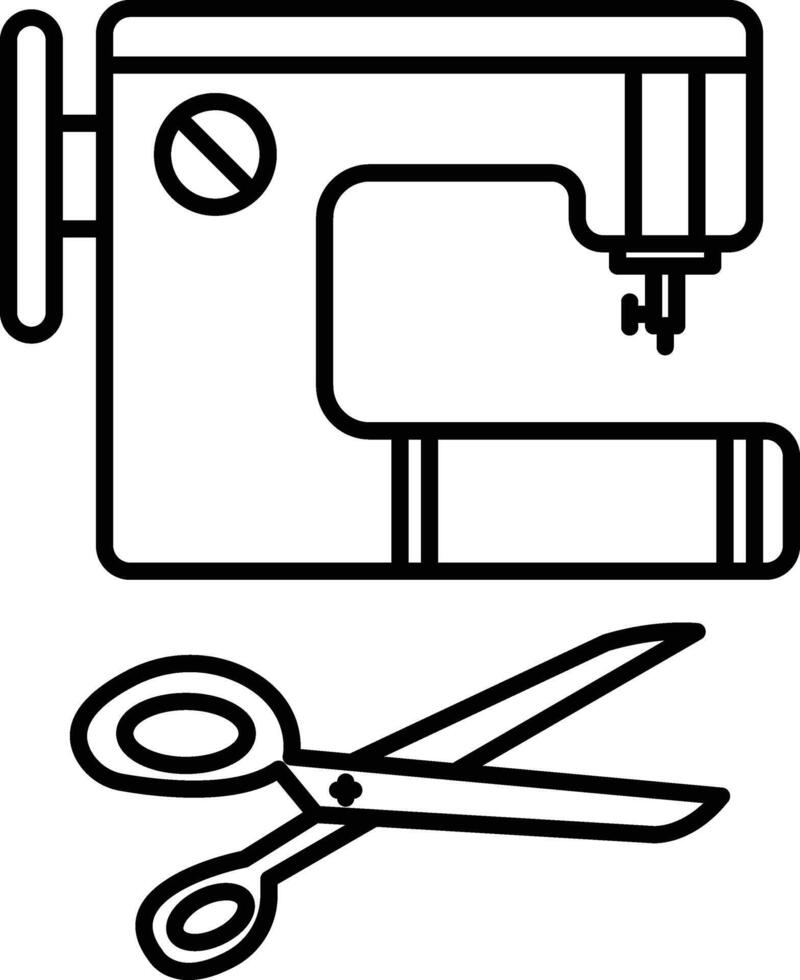Sewing Tools Icon Design For Personal and Commerial Use vector