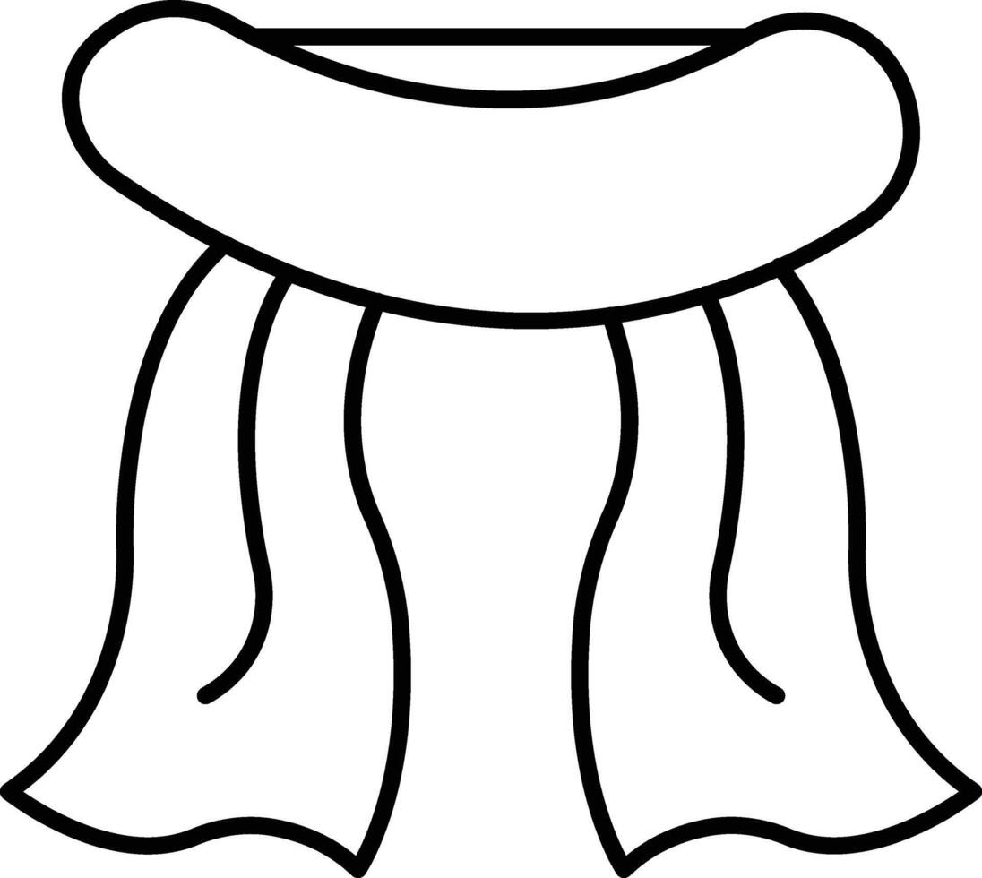 Scarf Icon Design For Personal and Commerial Use vector