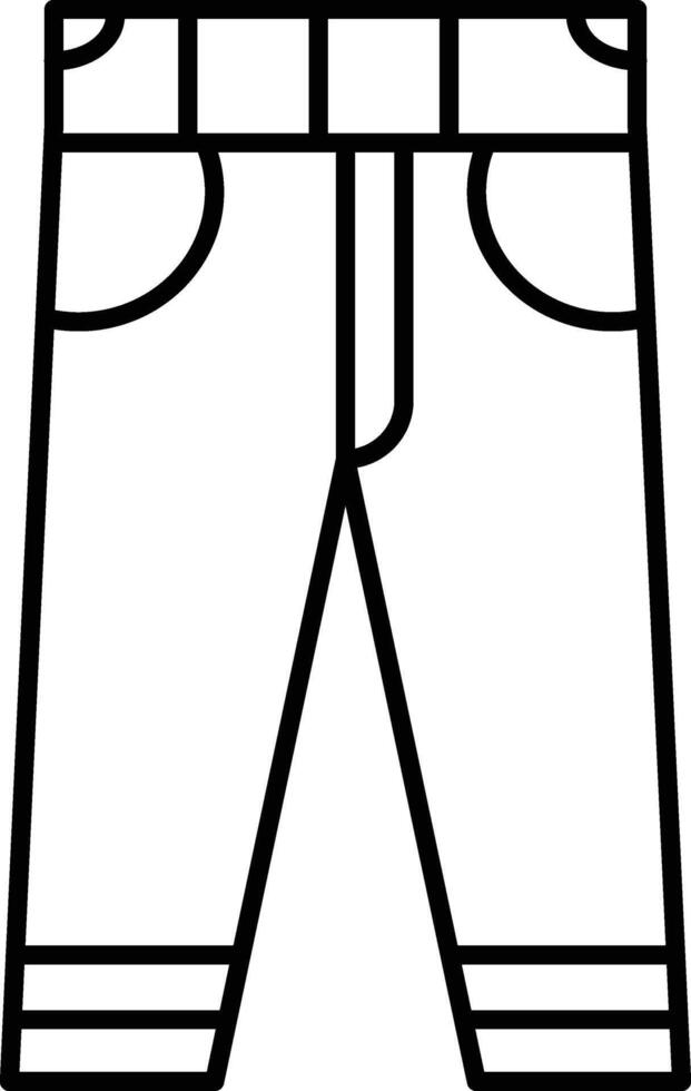 Pant Icon Design For Personal and Commerial Use vector