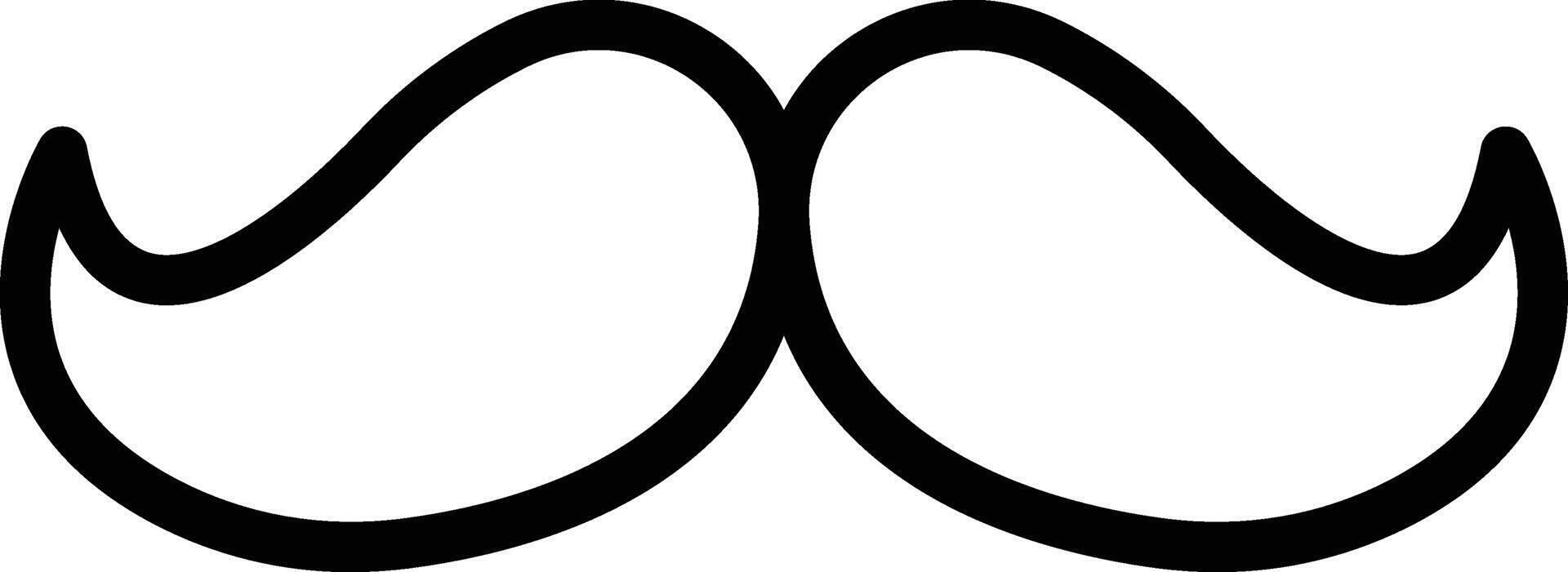 Moustache Icon Design For Personal and Commerial Use vector