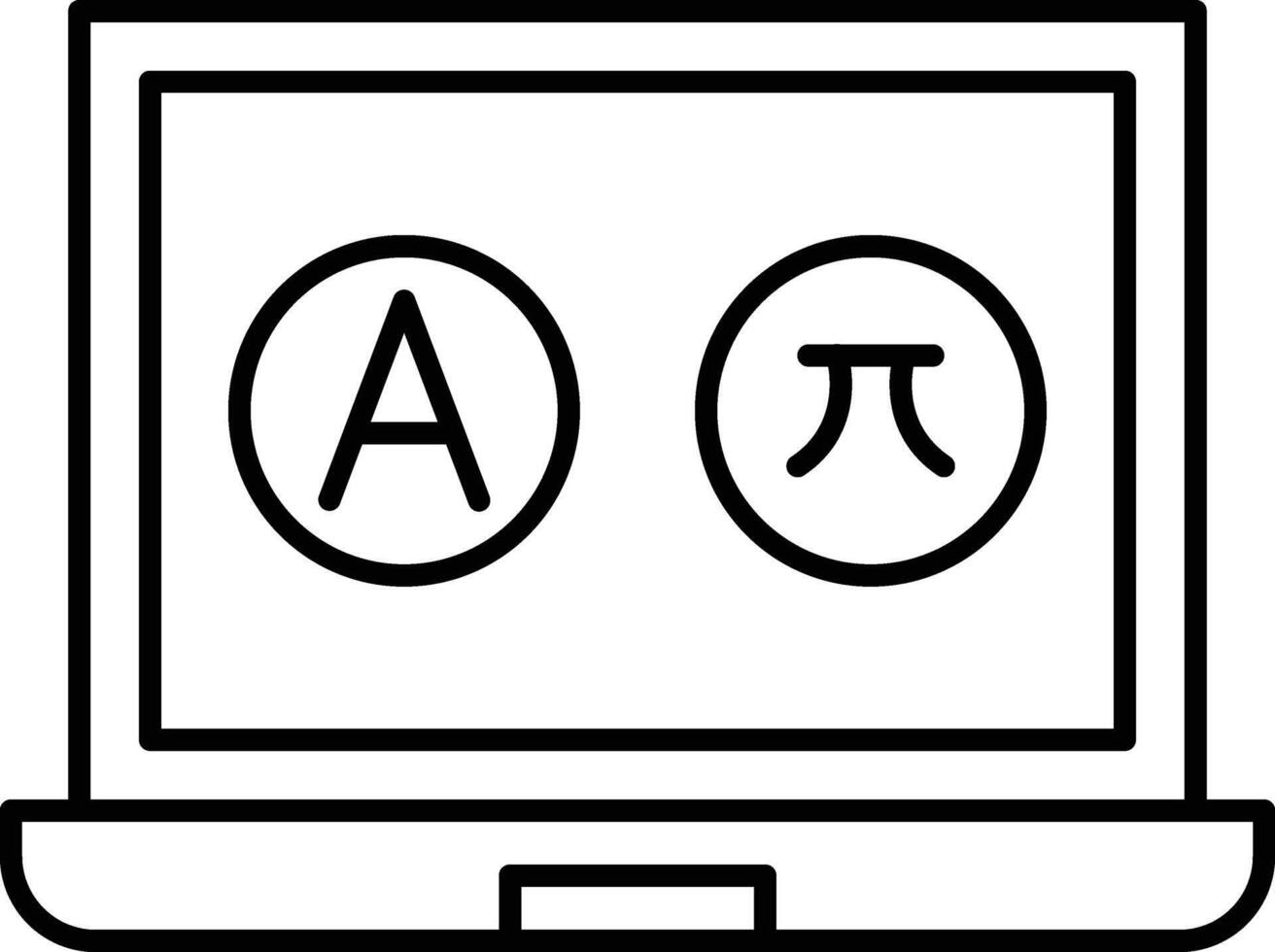 Online Translator Icon Design For Personal and Commerial Use vector