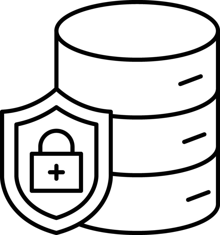 Data Protection Icon Design For Personal and Commerial Use vector