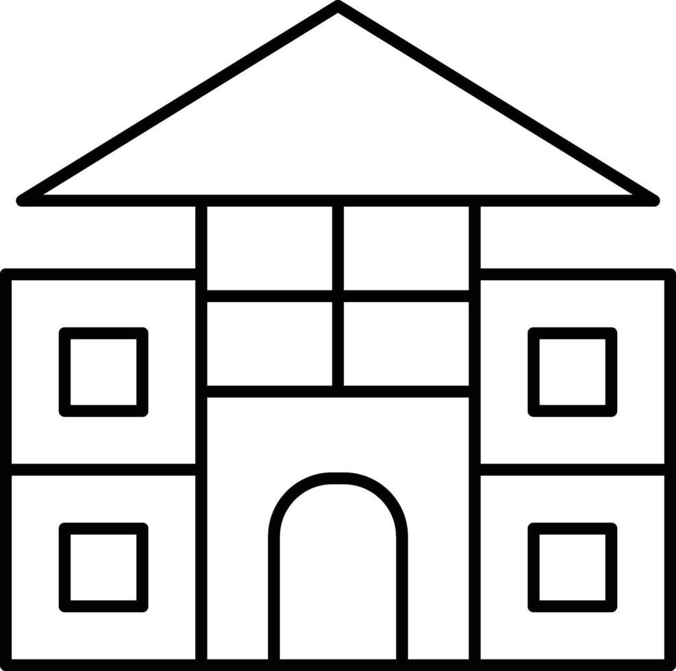 Blocks House Icon Design For Personal and Commerial Use vector