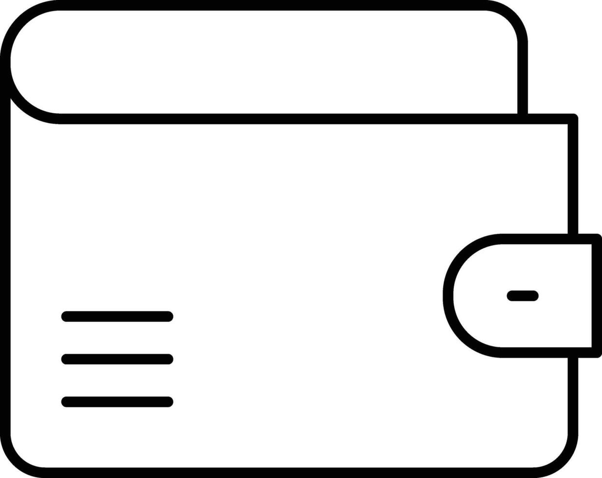 Wallet Icon Design For Personal and Commerial Use vector