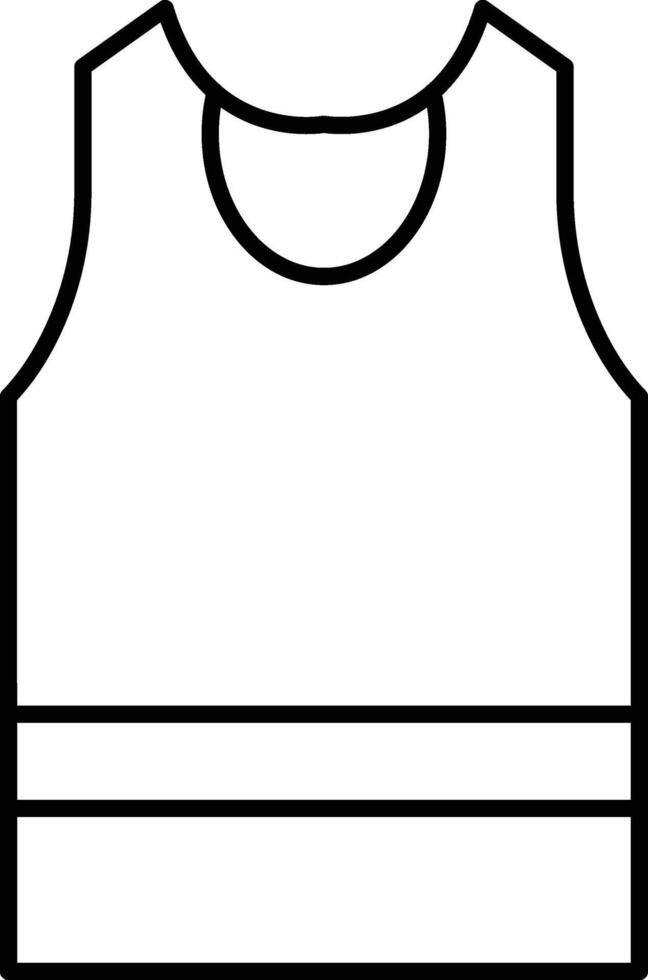 Sleeveless Shirt Icon Design For Personal and Commerial Use vector