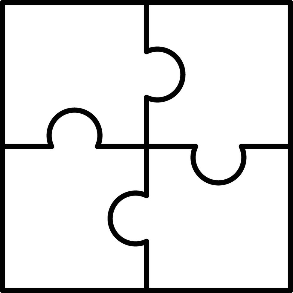 Puzzle Icon Design For Personal and Commerial Use vector