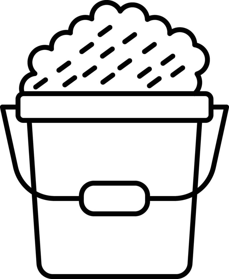 Sand Bucket Icon Design For Personal and Commerial Use vector
