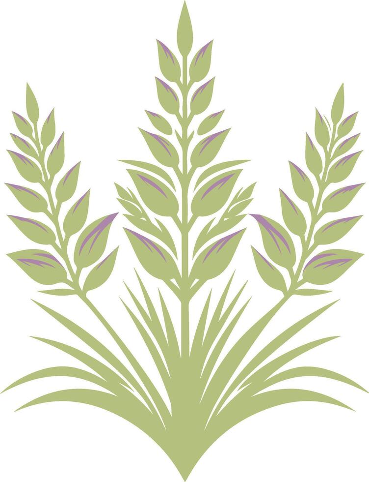 Decorative Yucca flowers Symbol vector