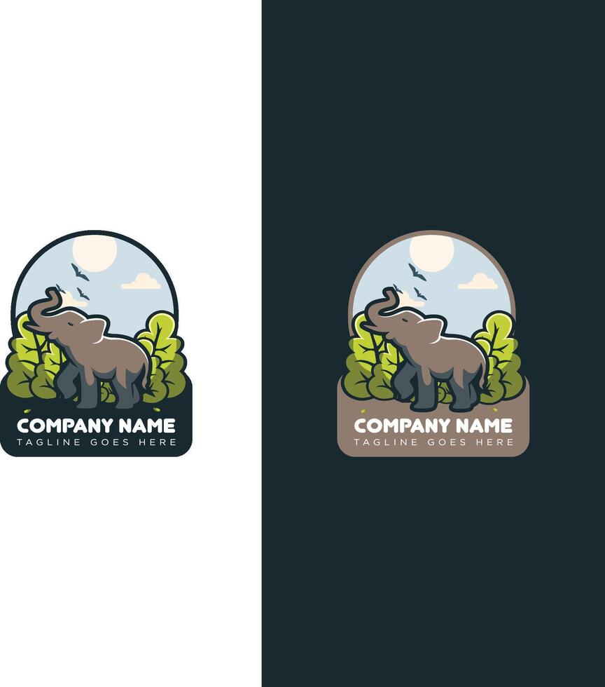 Elephant Garden Logo vector