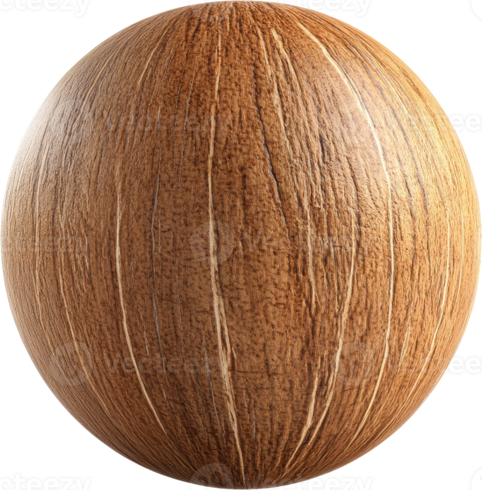 Detailed Wooden Sphere Texture with Intricate Lines png
