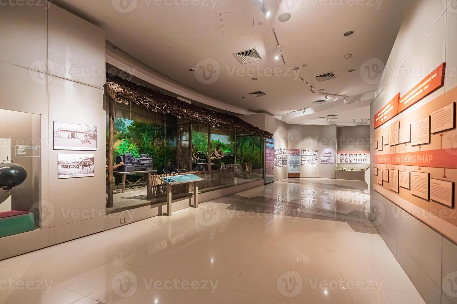 Inside the historical museum of the coastal city of Vung Tau. One of the famous tourist cities in Vietnam photo