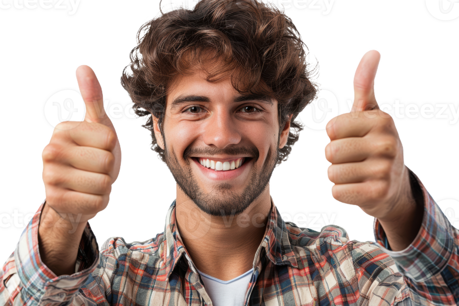 Happy Mans Double Thumbs Up png