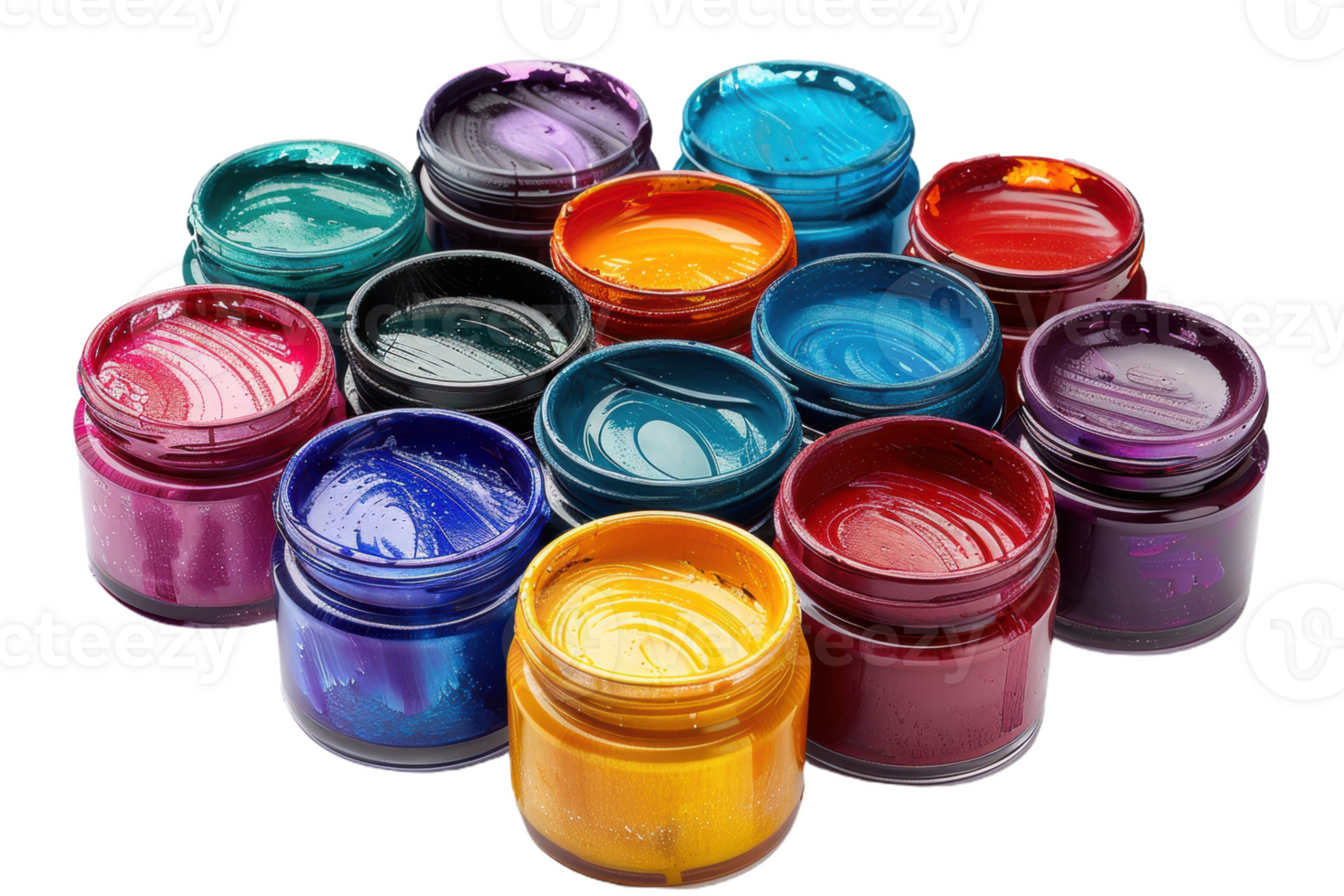 A Symphony of Hues Lacquer Paints Ready for Creation png