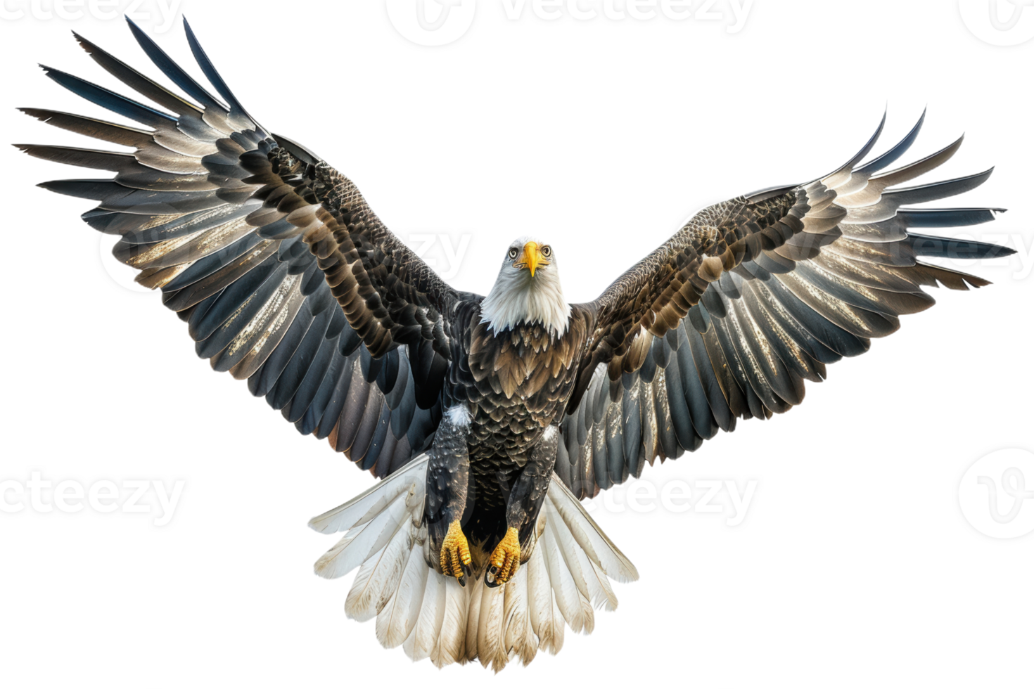 Majestic Bald Eagle Soaring in Flight png