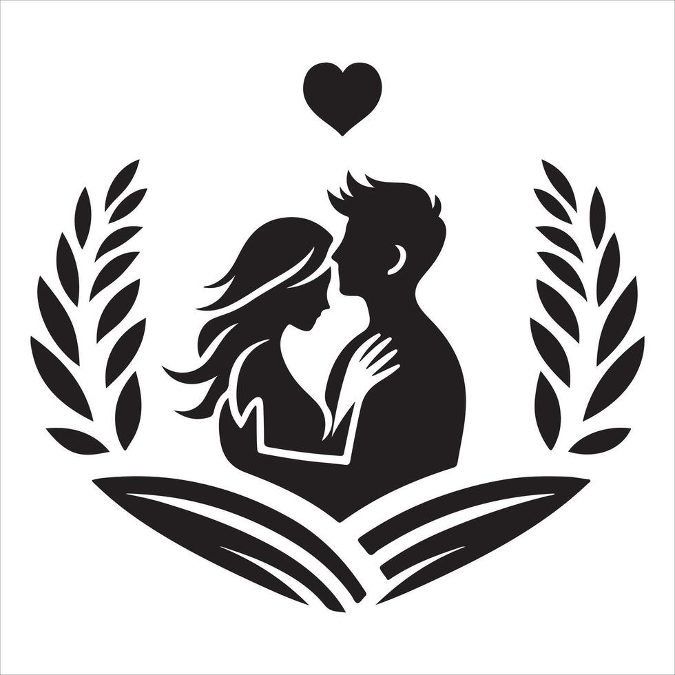 Couple art illustration vector