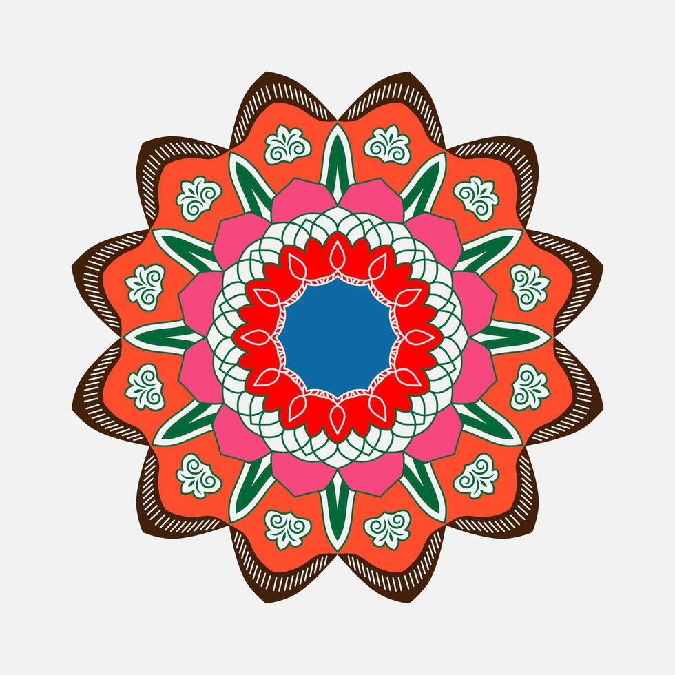 Modern henna background vector