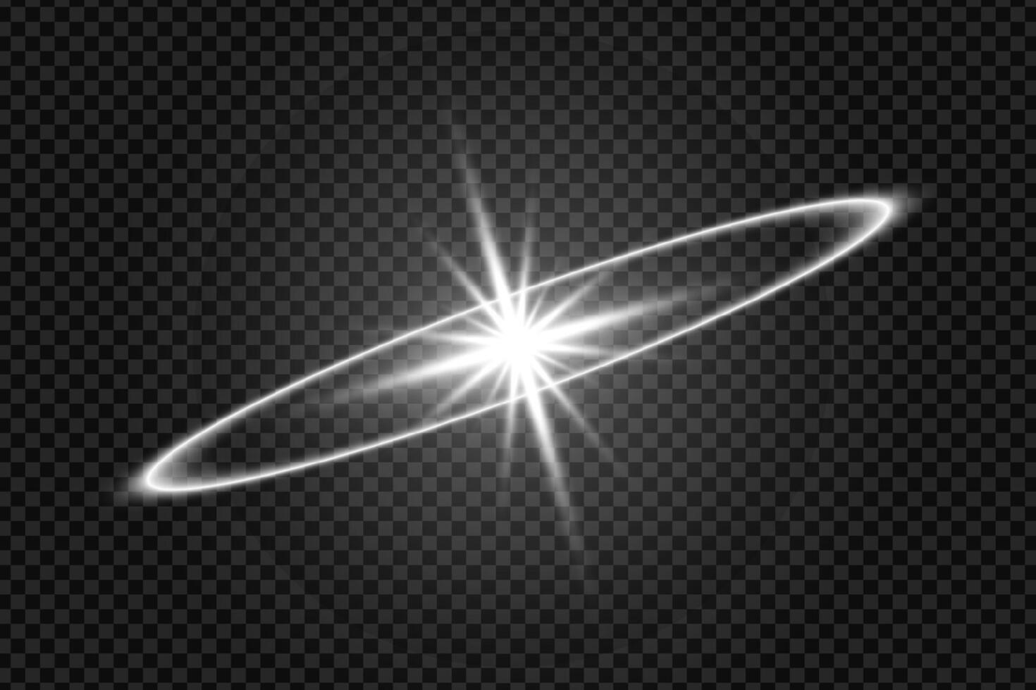 Glowing starlight effect vector