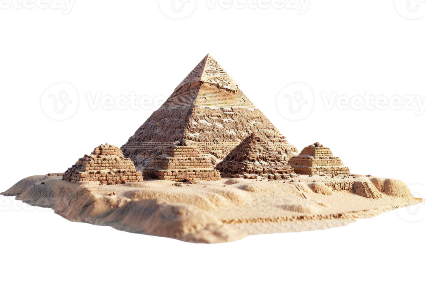 A Miniature Replica of the Giza Pyramids png