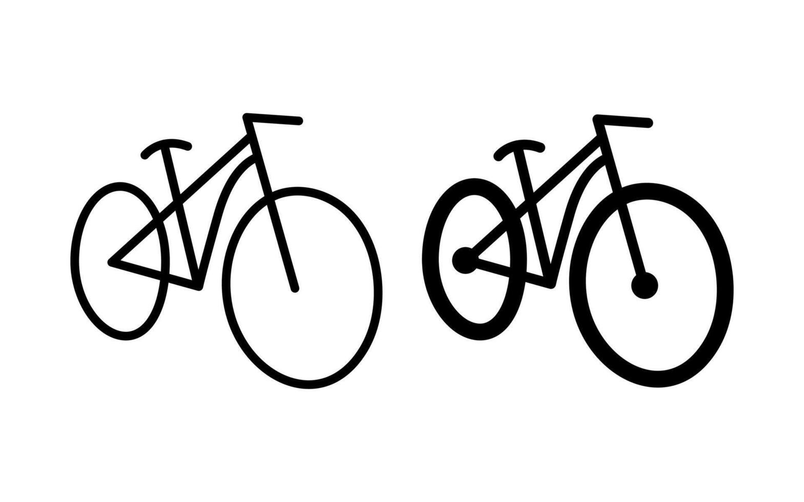 Bicycle icon illustration isolated on a white background vector