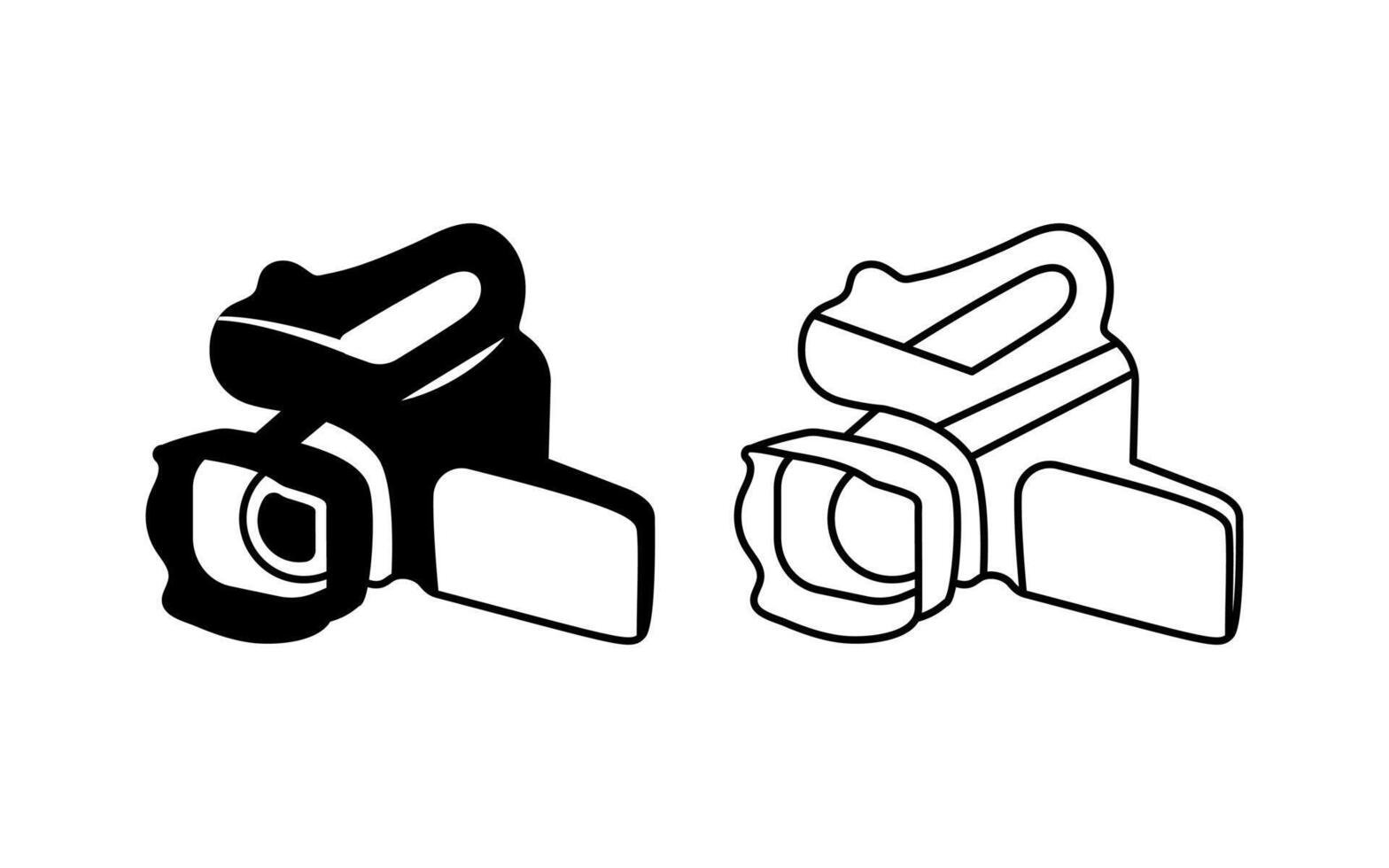 camera icon illustration isolated on a white background vector