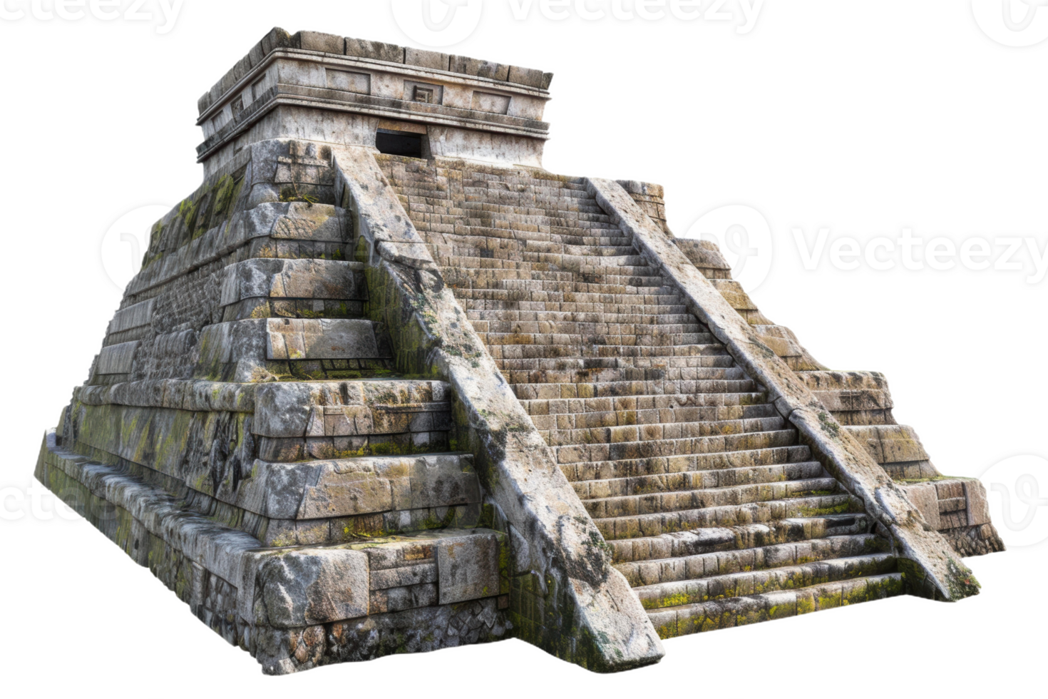 Mayan Pyramid Ruins - A Glimpse Into the Past png