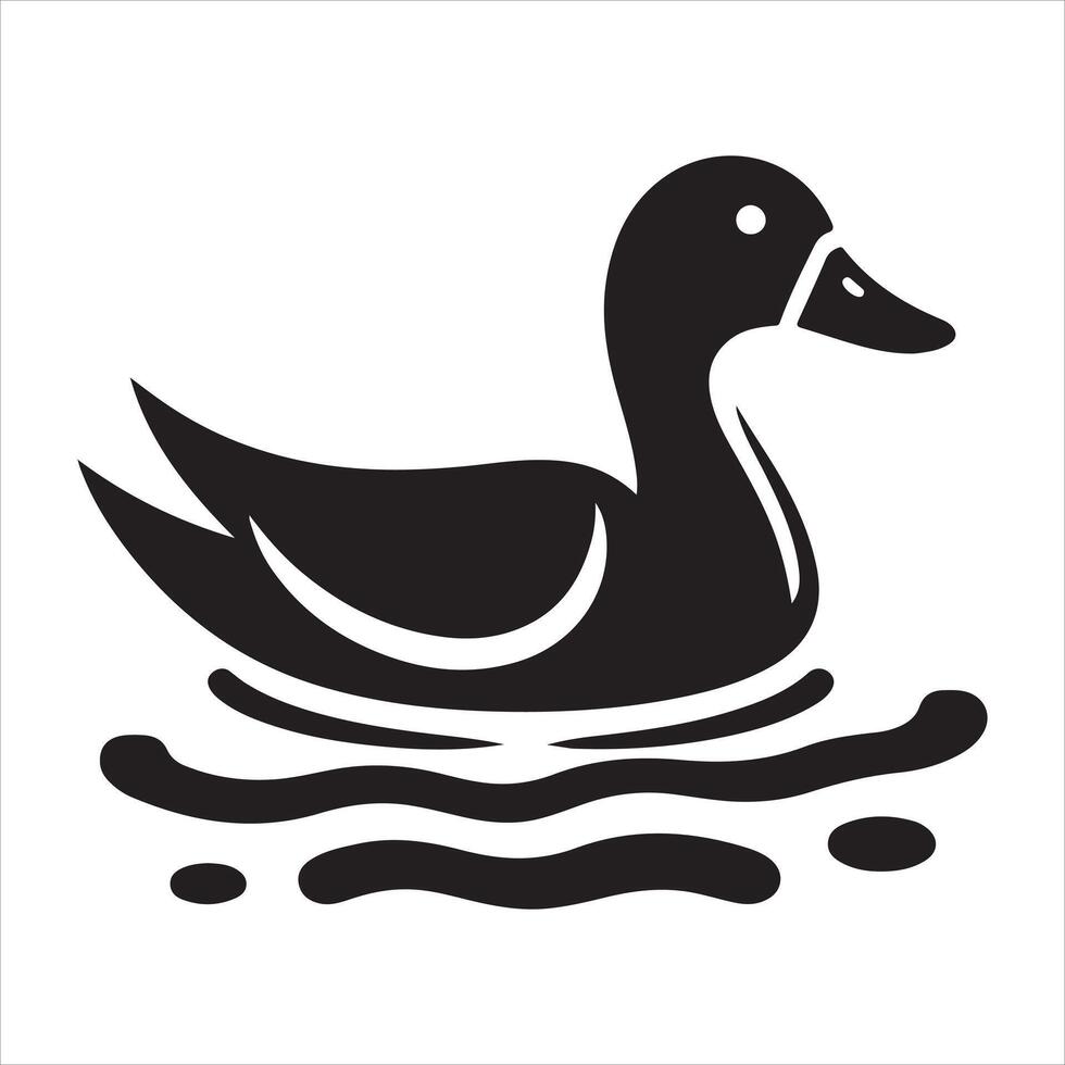 A Duck Art Illustration vector