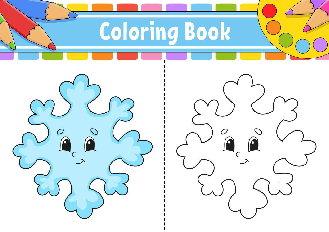 Coloring page for kids. cartoon character. vector