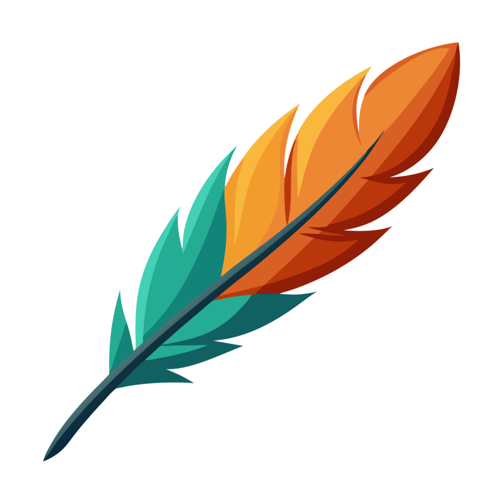 Green and yellow peacock feather png