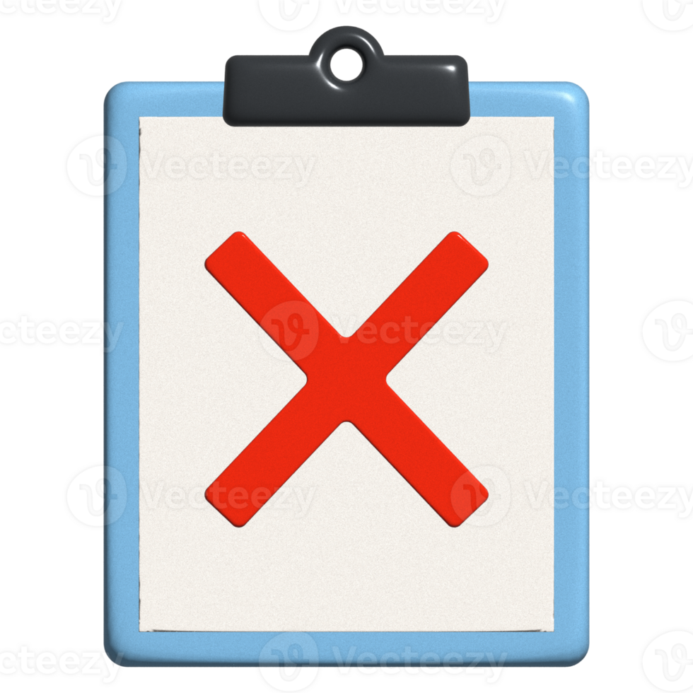 wrong mark clipboard icon png