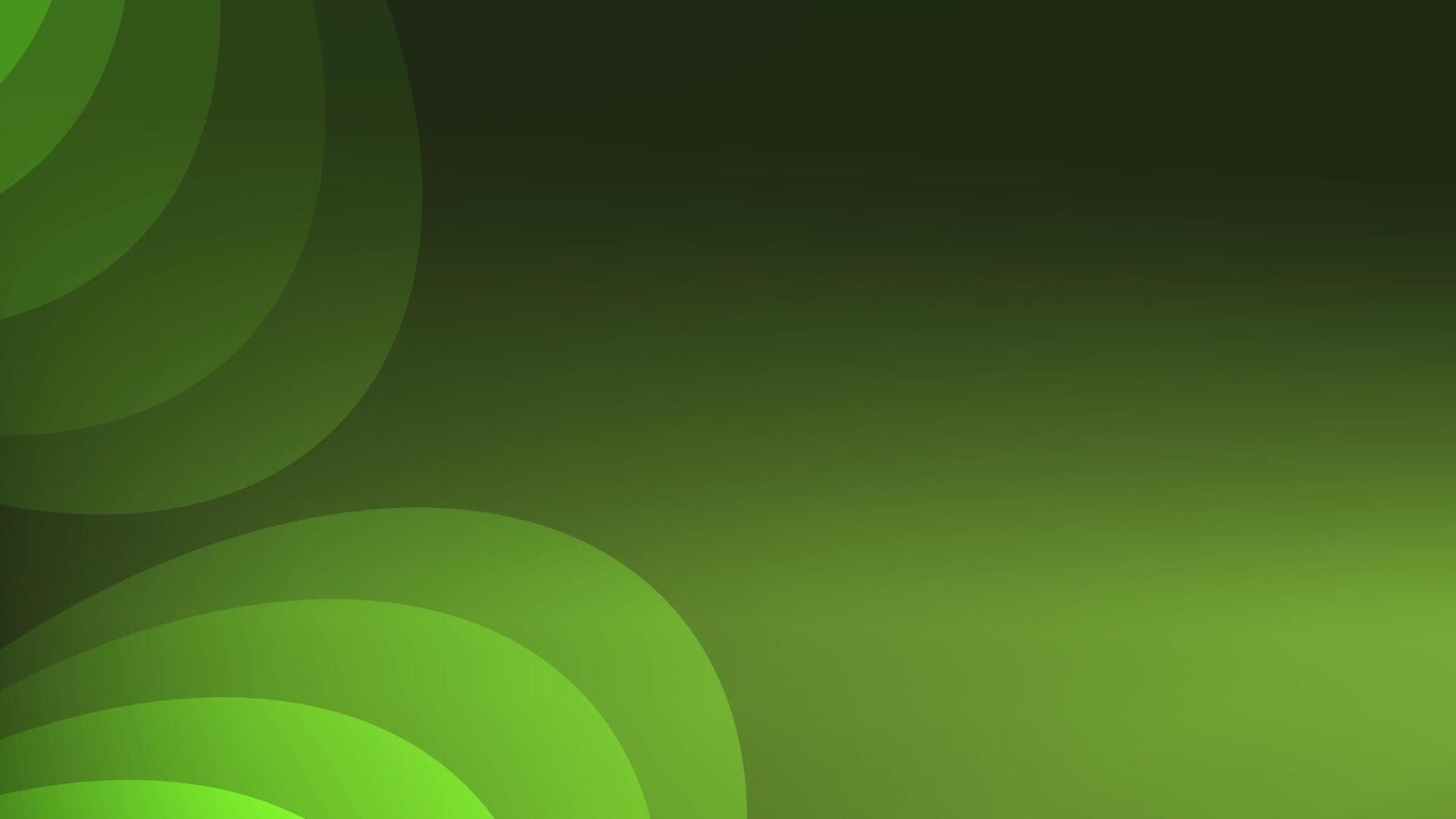 Green abstract background. Gradient and dark geometric. modern futuristic illustration vector