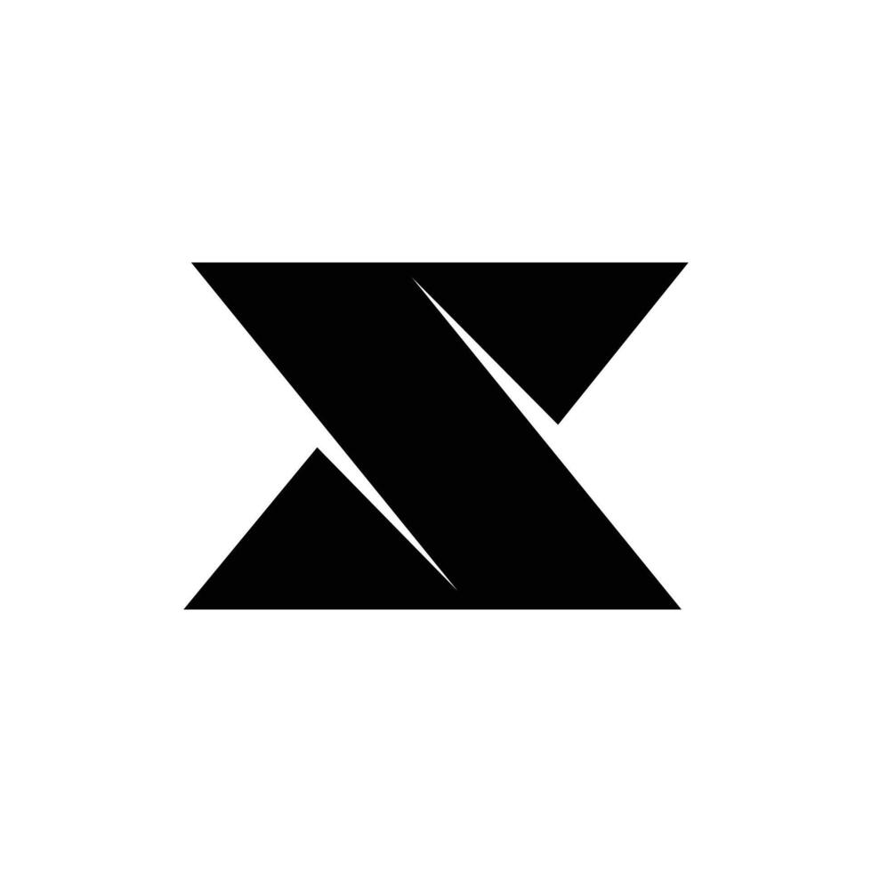 Modern letter S with bold shape unique black logo vector