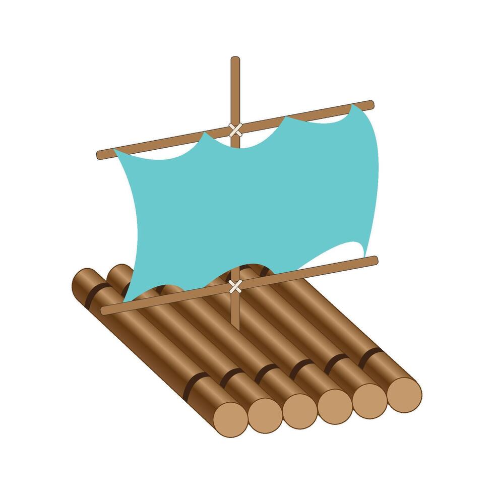 raft icon illustration design template vector