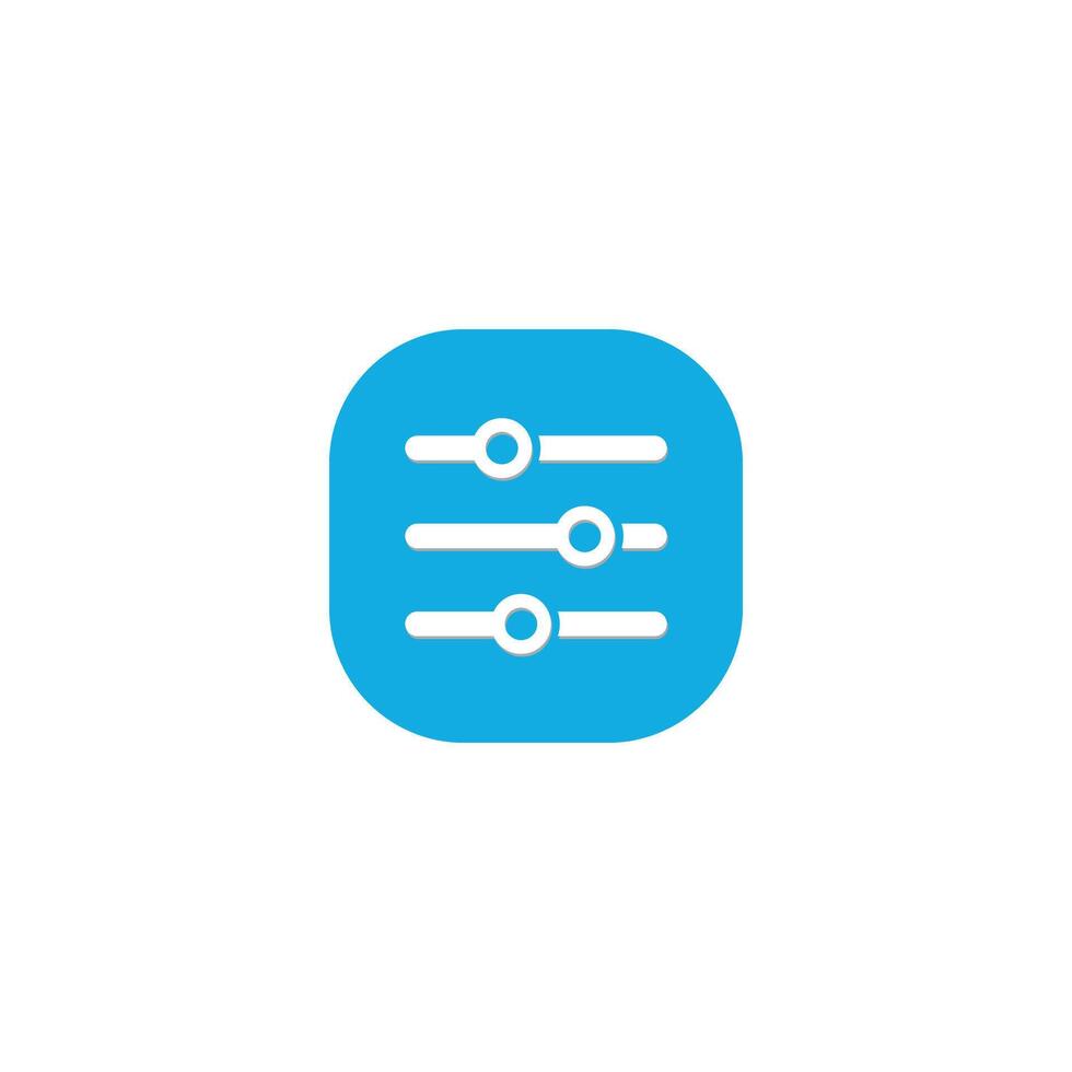 illustration of sound adjustment menu buttons. vector