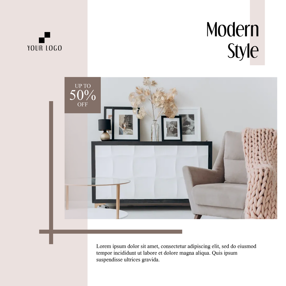 furniture social media template psd