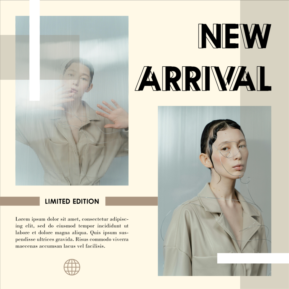 Luxury Modern Fashion Social Media Template Design psd