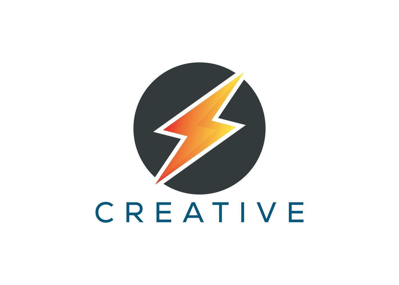 Minimal and professional Letter O thunder logo design template vector