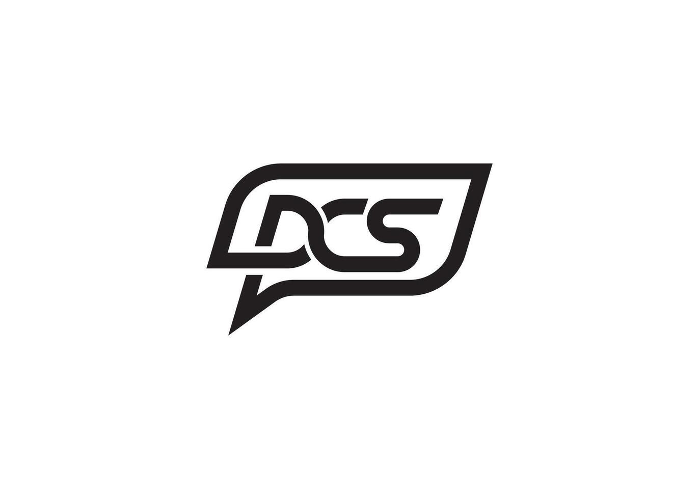 Minimal and professional letter P C S logo design template vector