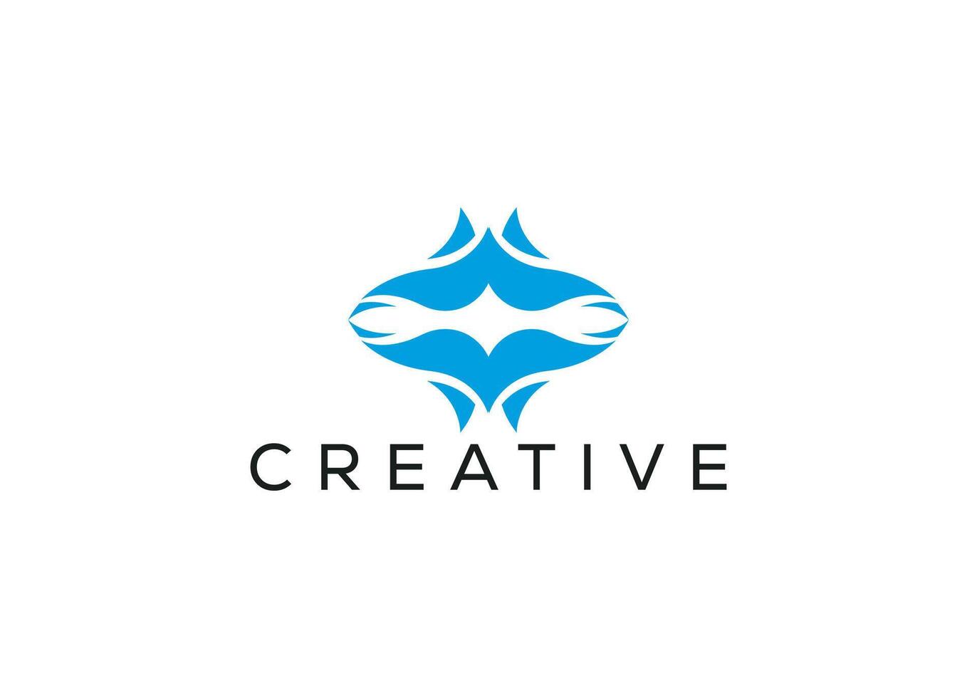 Minimal and professional abstract logo design template vector