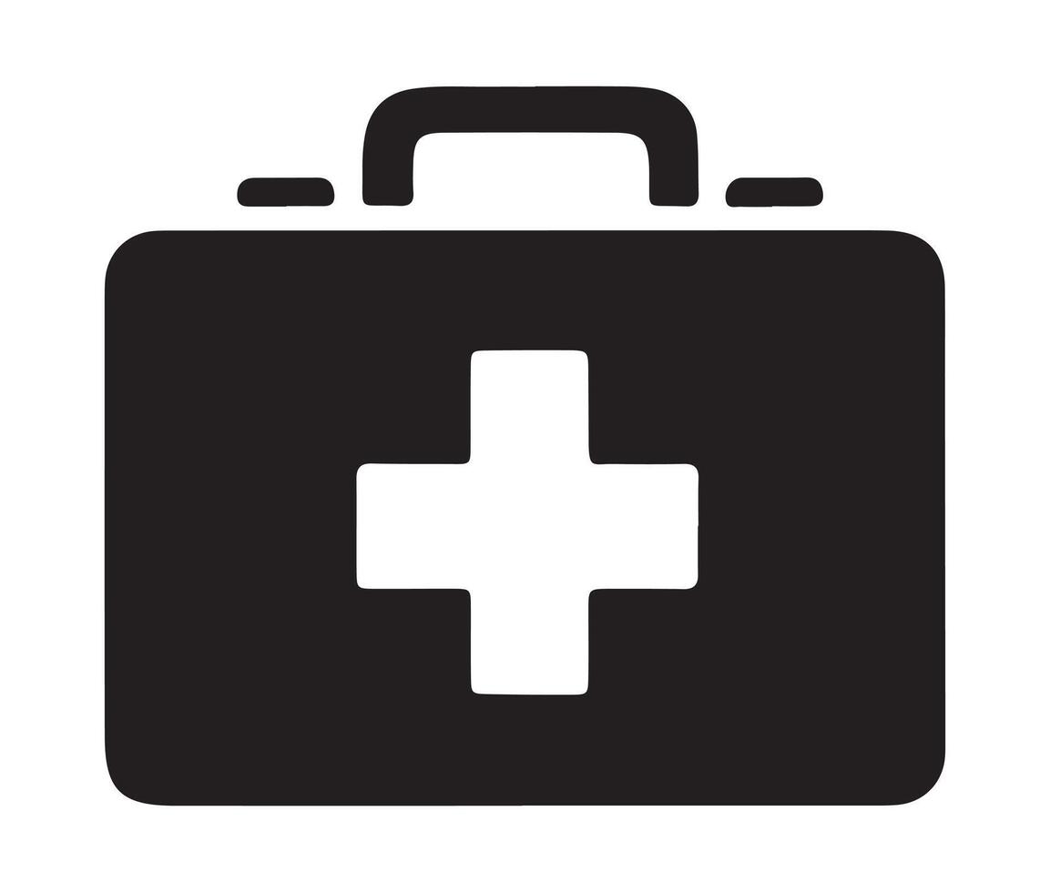 first aid kit icon vector