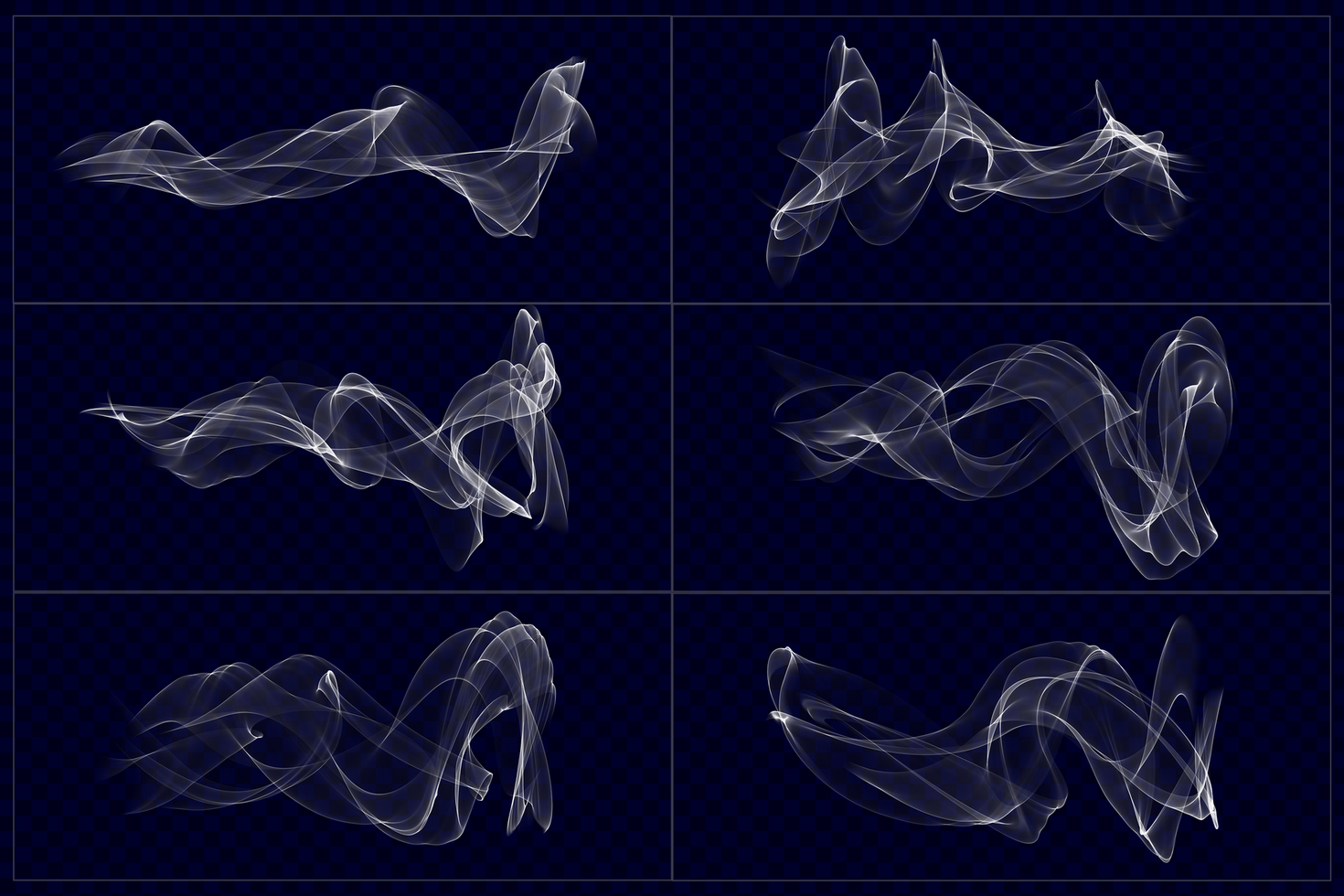 Abstract smoke fire flame curve wave background template set collection psd