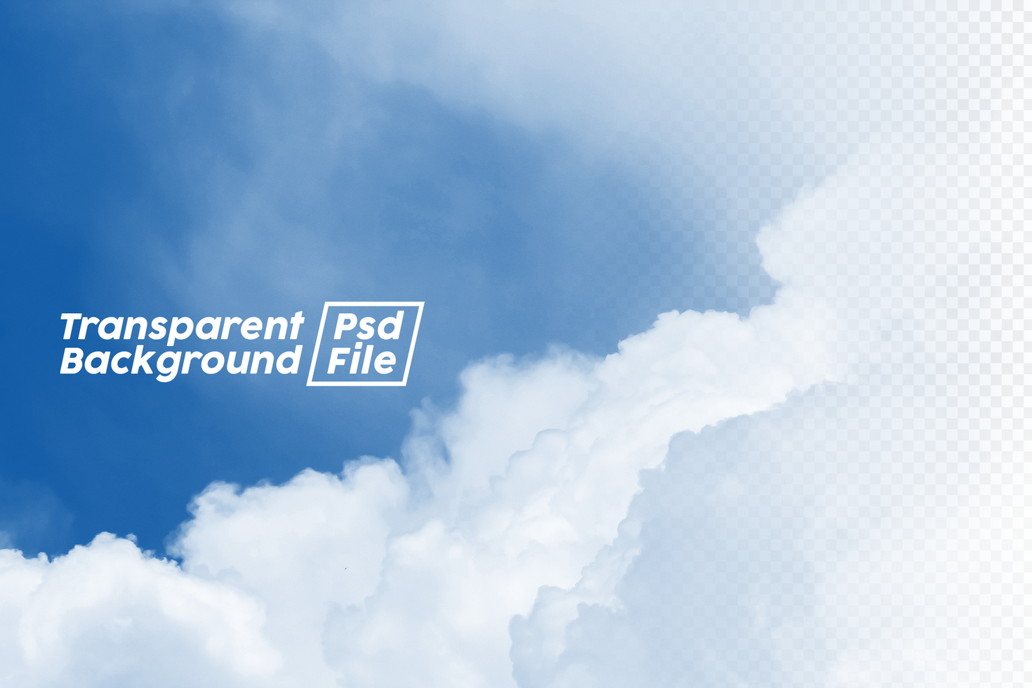 Cloud Transparent Background File psd