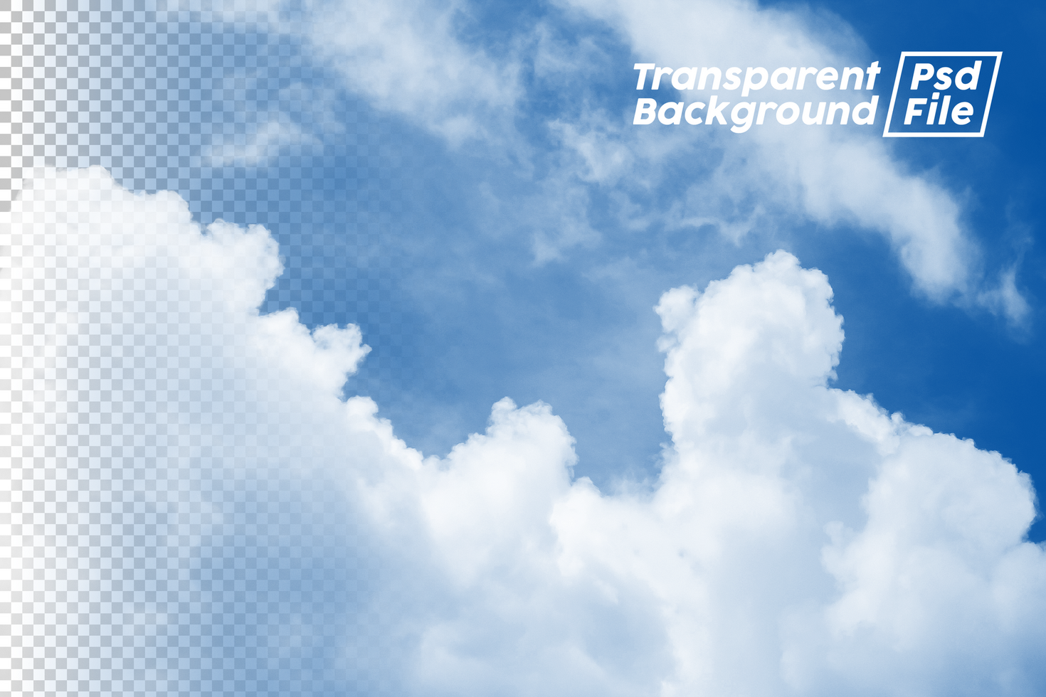 Cloud Transparent Background File psd