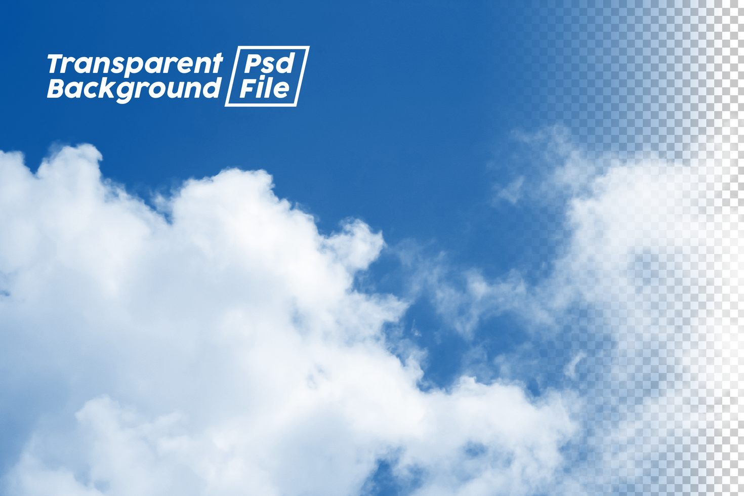 Cloud Transparent Background File psd